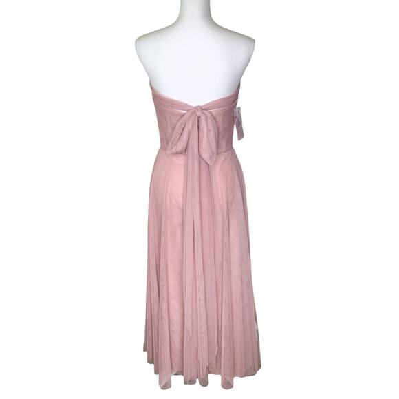 BHLDN x Jenny Yoo Collection Ryder Pink Tulle Fitted Bodice Convertible Dress - Picture 7 of 9